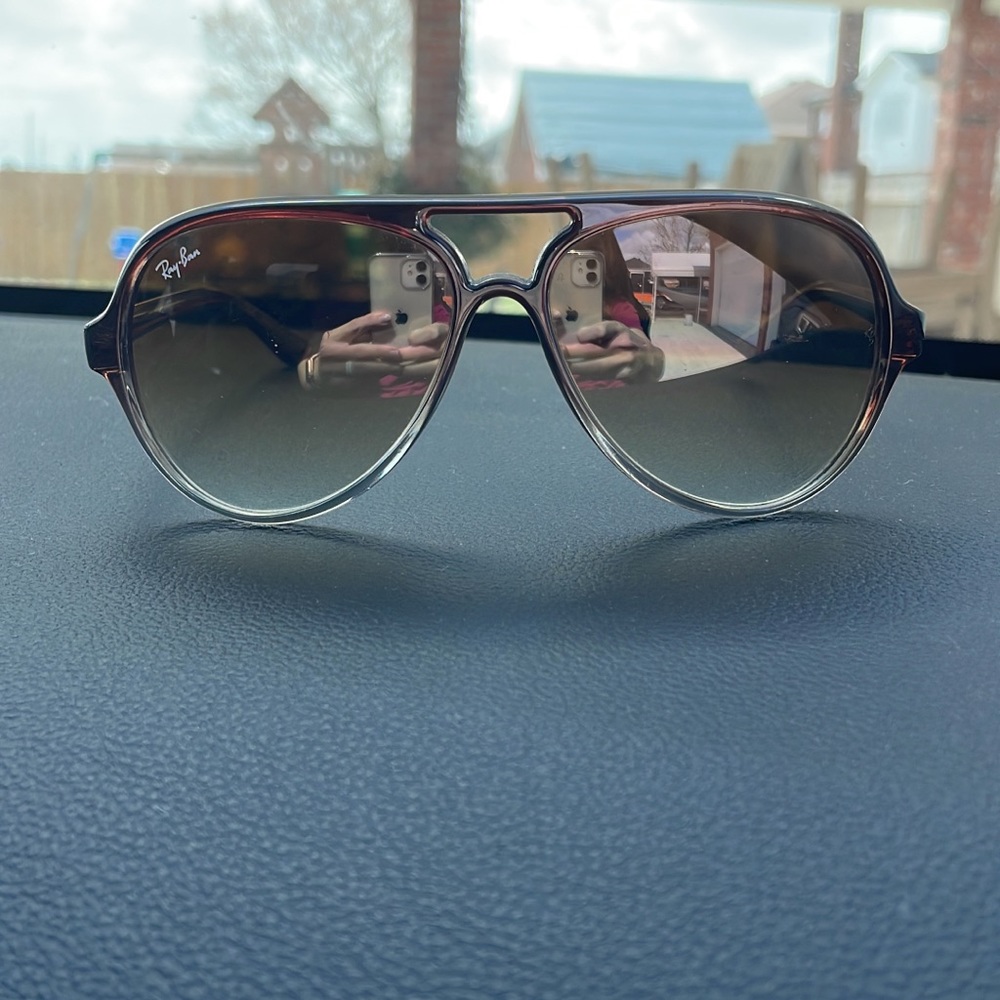 Ray Ban plastic frame aviators